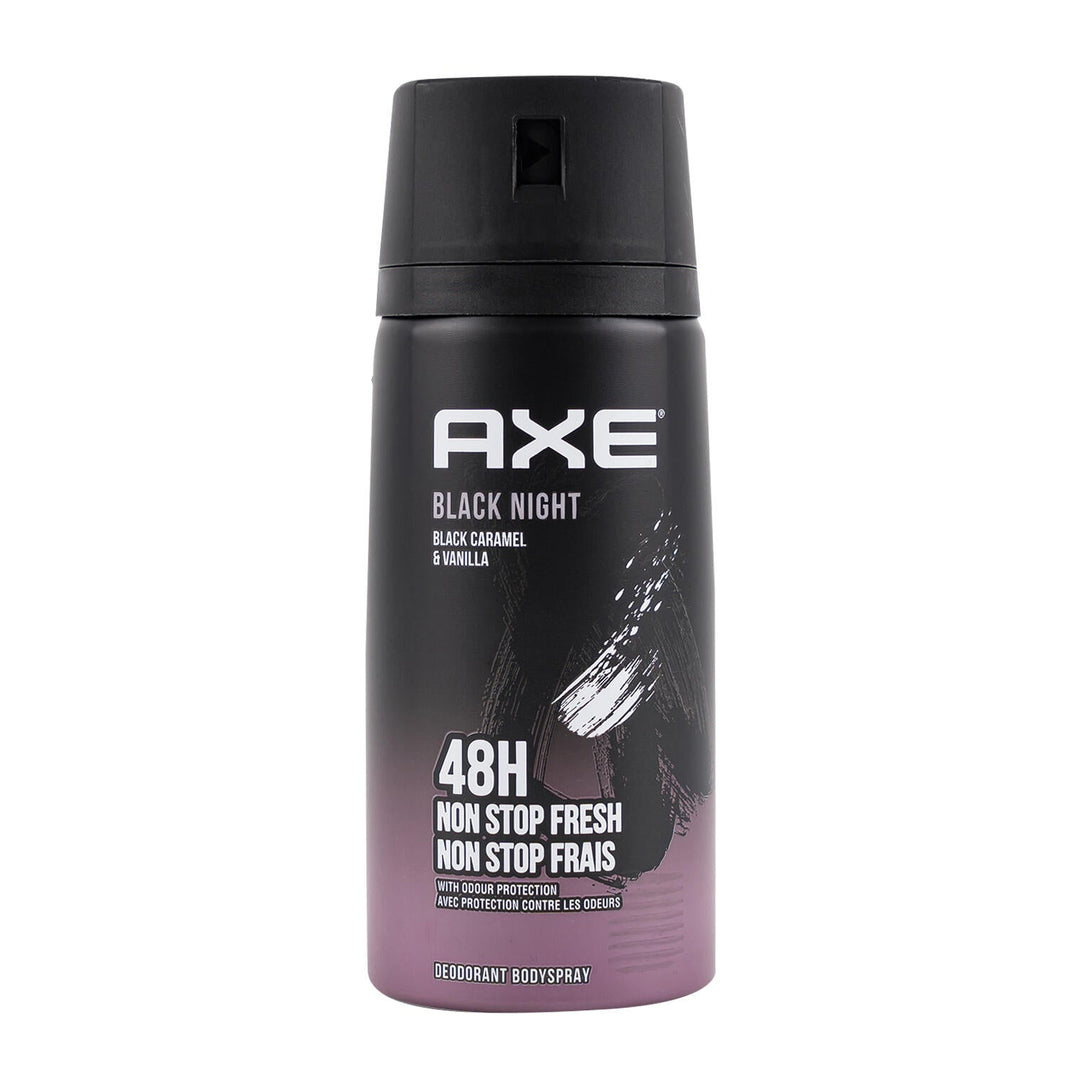 Axe Black Night Black Caramel & Vanilla Body Spray 150ml - Just Closeouts Canada Inc.7791293048871