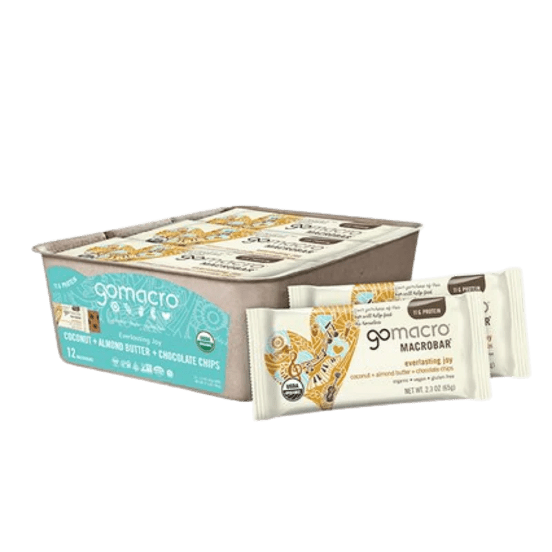 GoMacro Macrobar - Coconut + Almond Butter + Chocolate Chips, Box of 12 - Just Closeouts Canada Inc.