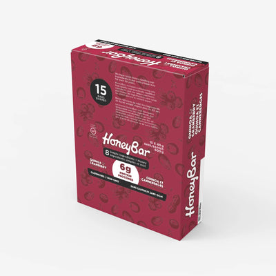 HoneyBar Quinoa & Cranberry 15x40g - Just Closeouts Canada Inc.623612070676