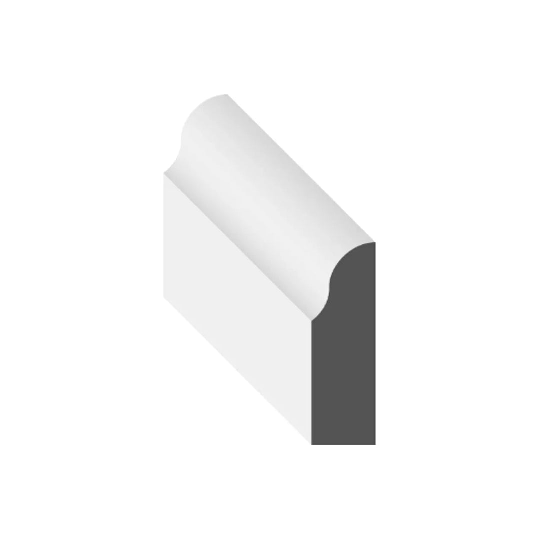 MDF 125 Standard Shoe Mould 1 3/16 x 3/8 (12' Lengths) - Just Closeouts Canada Inc.