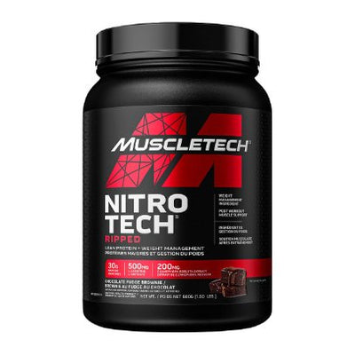 Muscle Tech Performance Series Nitro Tech Ripped ,Chocolate Fudge Brownie, 680g - Just Closeouts Canada Inc.631656346909