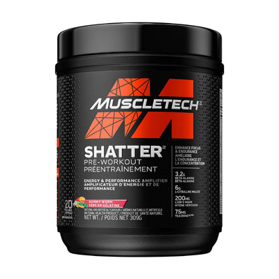 MuscleTech Shatter Pre-Workout Glacier Berry, 20 servings - Just Closeouts Canada Inc.631656346046