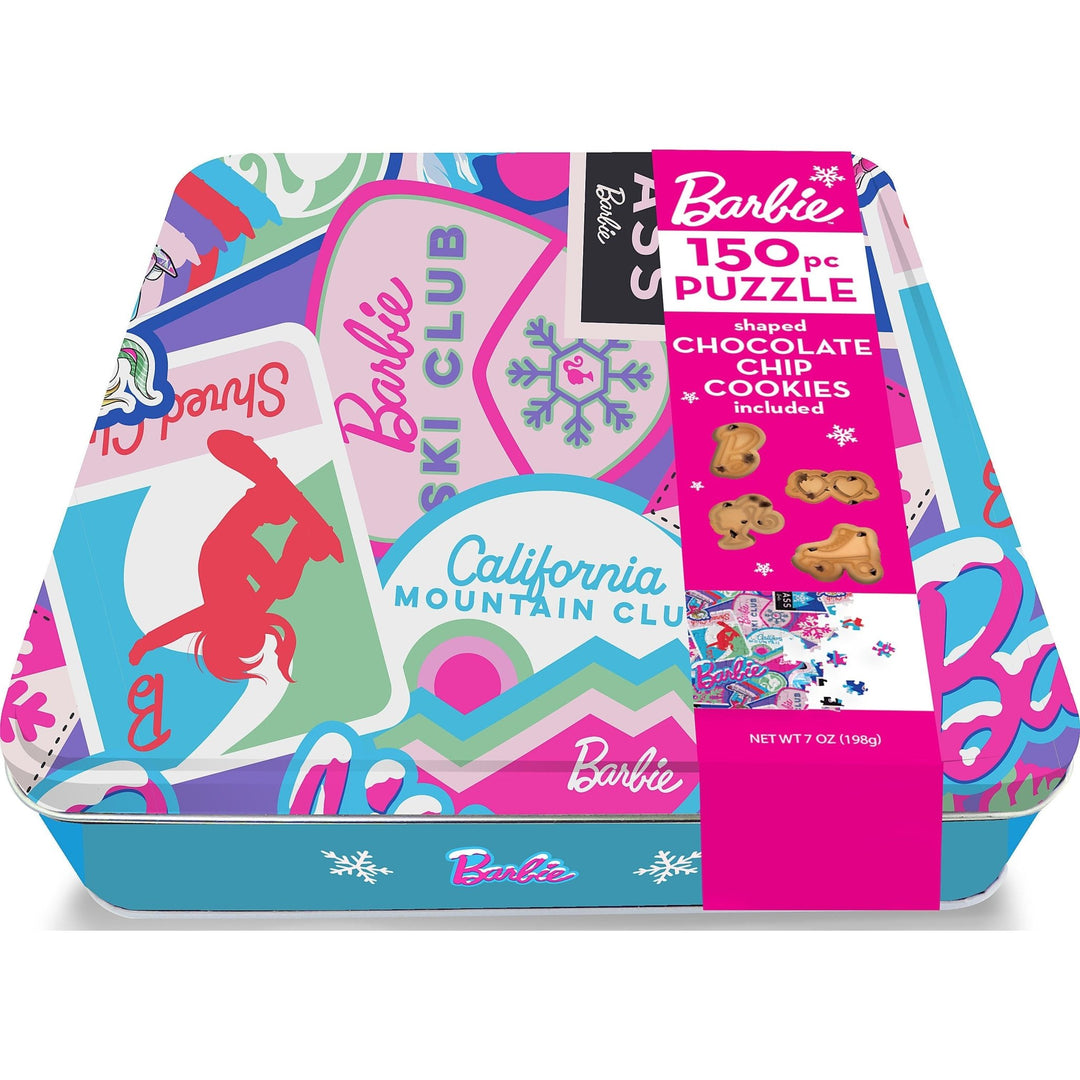 Original Gourmet Food Co. Barbie™ Puzzle Tin, 150 Ct Puzzle, 7 Oz Chocolate Chip Cookies - Just Closeouts Canada Inc.