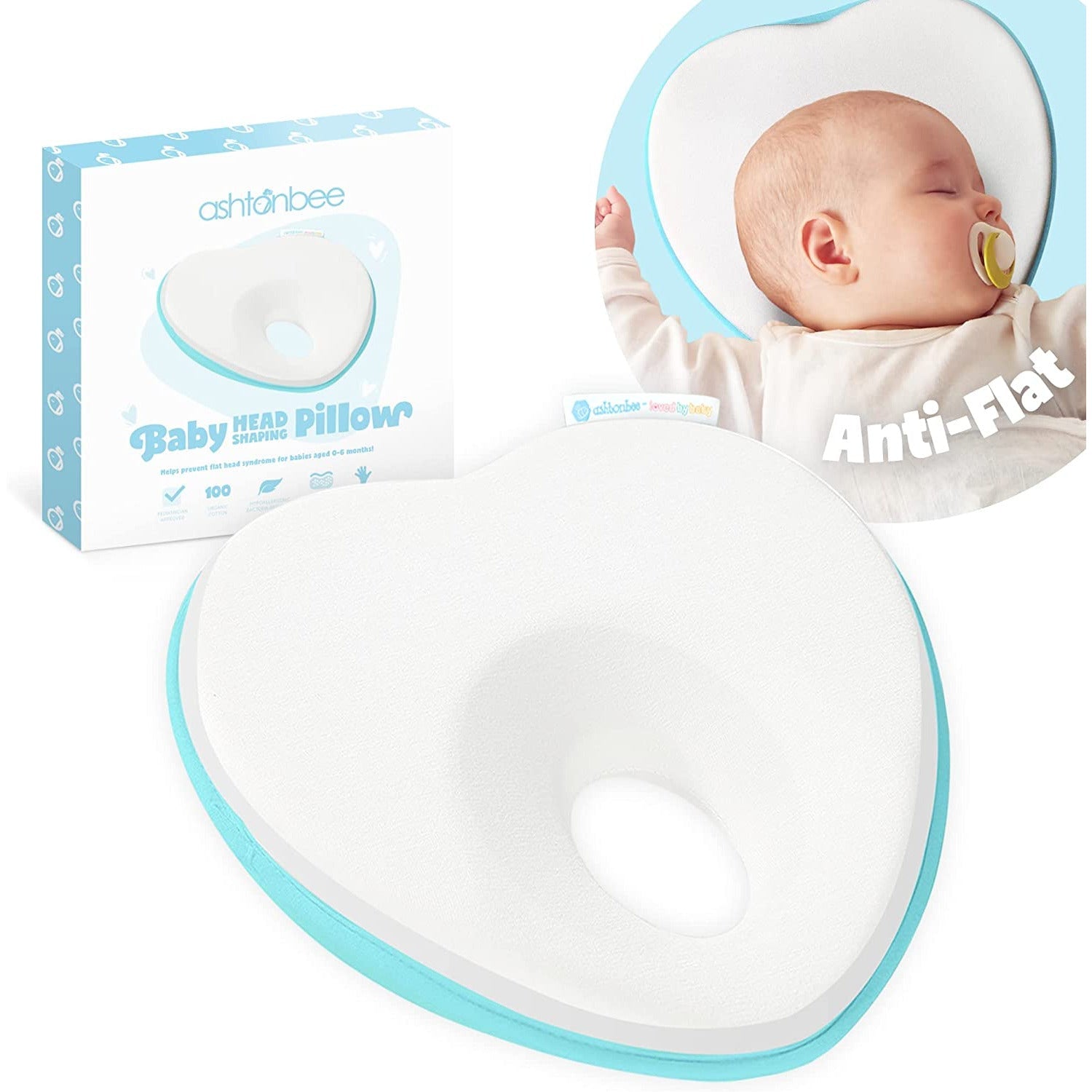 Plagiocephaly Anti Flat Head Neck Pillow Flat Head Syndrome Baby