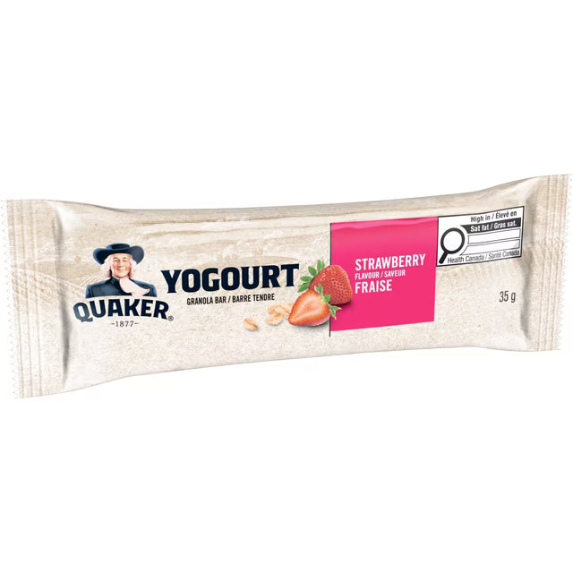 Quaker Yogurt Variety Pack Strawberry Blueberry Vanilla 30 Granola Bars, 1.05kg