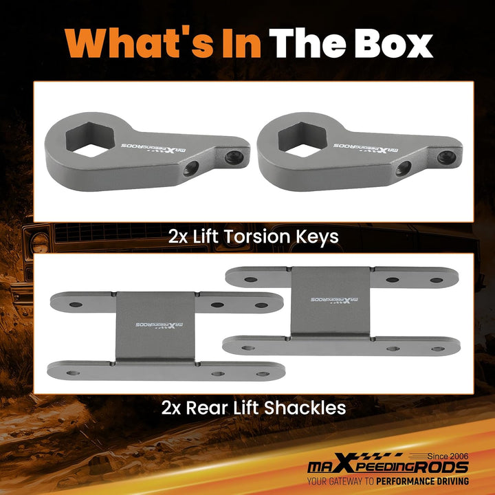 1–3 in Front, 2 in Rear Lift Kit for S10/S15 4WD - Just Closeouts Canada Inc.