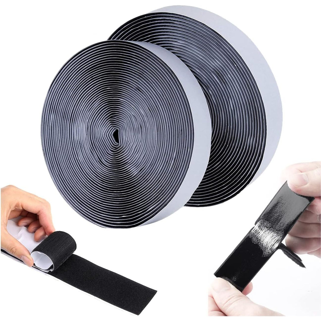 1 Inch x 26 Feet Heavy Duty Hook and Loop Tape Roll - Industrial Strength Self - Adhesive Sticky Back Fastener Strips for Home, Office, Car, DIY Crafts, Carpets, Mosquito Nets & Indoor/Outdoor Use - Just Closeouts Canada Inc.