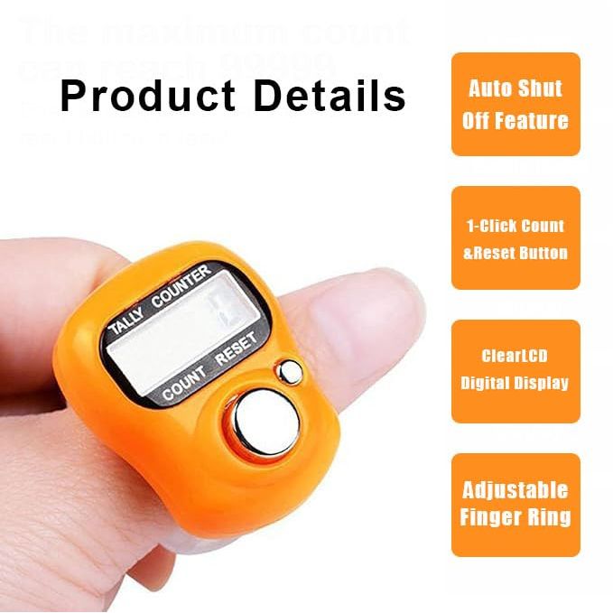 10-Pack Electronic Finger Tally Counters, 5-Digit LCD - Just Closeouts Canada Inc.X004TQAVOH