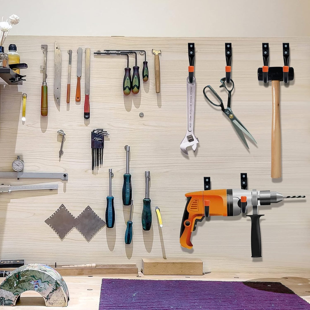 10 Pack Garage Wall Hooks, Heavy Duty Utility Organizer for Storage | Wall Mounted Hangers Hold Ladders, Bikes, Tools, Chairs & Garden Equipment, Space-Saving Storage Rack for Workshop & Shed - Just Closeouts Canada Inc.B0CWDYLWX8
