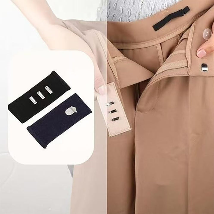 10-Piece Adjustable Trouser Waist Extenders, Assorted Colours - Just Closeouts Canada Inc.