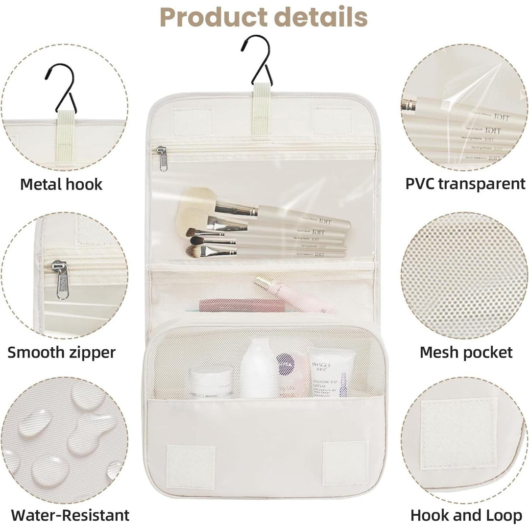 10 Set Packing Cubes Various Sizes Packing Organizer for Travel Accessories Luggage Carry On Suitcase - Cream - Just Closeouts Canada Inc.