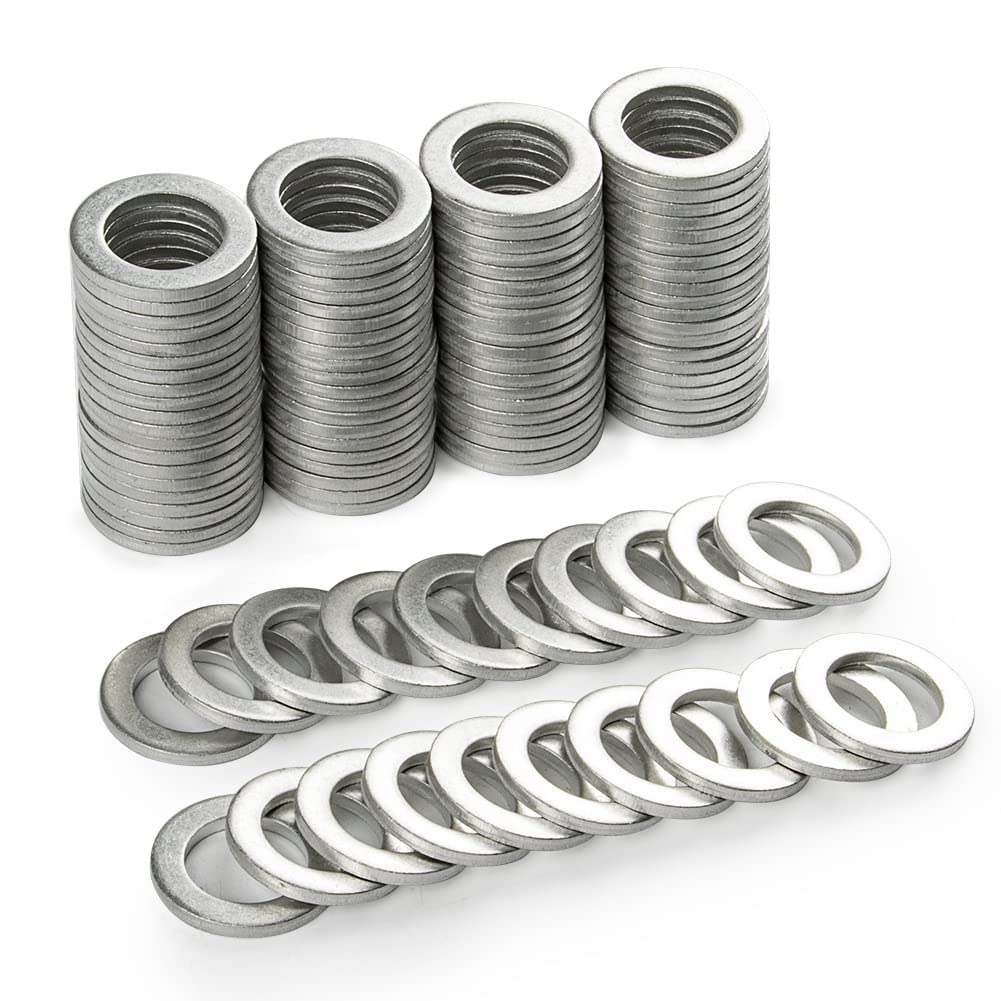 100 PCS Oil Drain Plug Gasket Washers Seals Rings 94109-14000 for Honda Civic Ridgeline Odyssey CRV CR-V Oil Crush Washers - Just Closeouts Canada Inc.X002J8Q641
