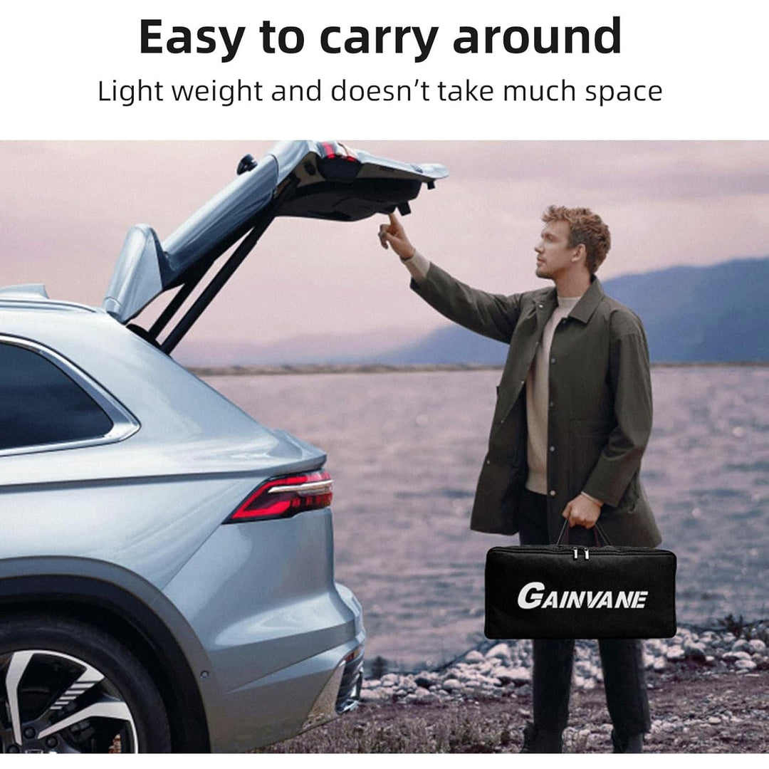 100 Projector Screen with Stand Foldable Portable Movie Screen 100”（16：9）, HD 4K Double Sided Projection Screen with Carry Bag Indoor Outdoor Video Screen for Home Theater - Just Closeouts Canada Inc.