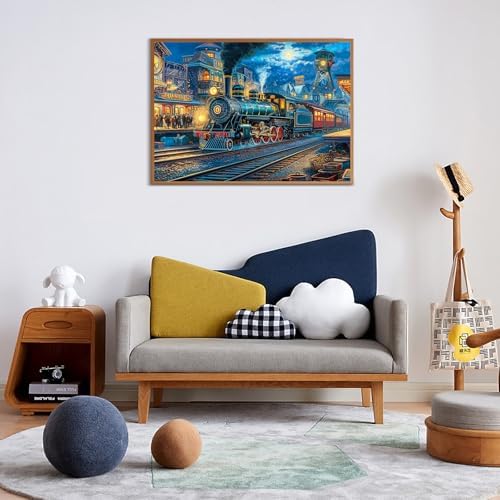 1000-Piece Train Departure Jigsaw Puzzle for Adults - Just Closeouts Canada Inc.X004EPPU7B