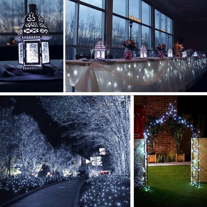 100LED 33ft White String Lights, Plug - in Waterproof Decorative Fairy Lights, Firefly Lights with UL Power Adapter for Bedroom Home Garden Wedding Party Indoor Outdoor Decorations - Just Closeouts Canada Inc.