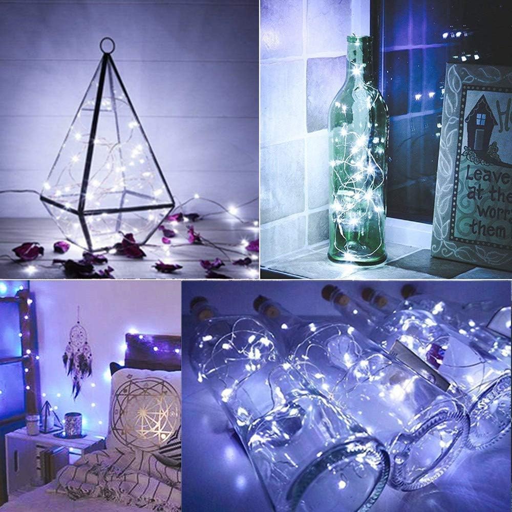 100LED 33ft White String Lights, Plug - in Waterproof Decorative Fairy Lights, Firefly Lights with UL Power Adapter for Bedroom Home Garden Wedding Party Indoor Outdoor Decorations - Just Closeouts Canada Inc.