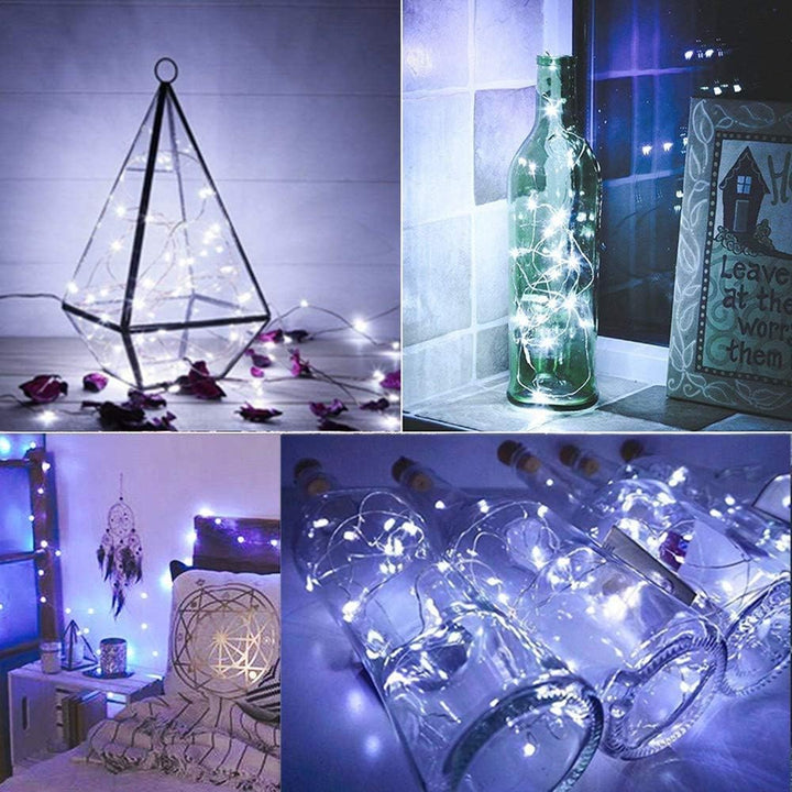 100LED 33ft White String Lights, Plug - in Waterproof Decorative Fairy Lights, Firefly Lights with UL Power Adapter for Bedroom Home Garden Wedding Party Indoor Outdoor Decorations - Just Closeouts Canada Inc.