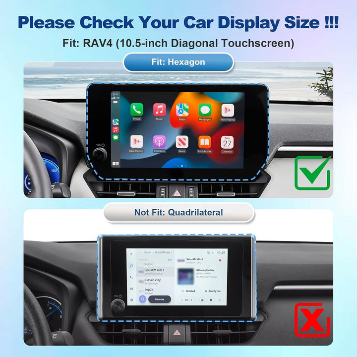 10.5-Inch Nano Screen Protector Films for Toyota RAV4, 2023–2025, 2-Pack - Just Closeouts Canada Inc.