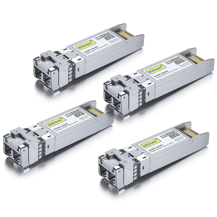 10GBase-SR SFP+ Optical Transceivers – 850 nm, 4 Pack - Just Closeouts Canada Inc.