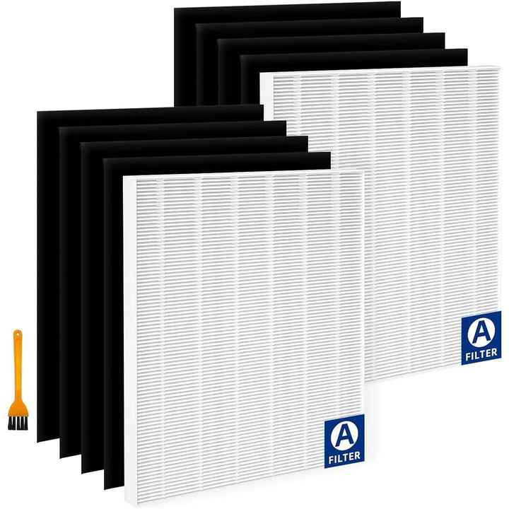 115115 Replacement Filter A Compatible with Winix PlasmaWave 5300, 6300, C535, 5300 - 2, 6300 - 2, P300, AM90, 9000, 5000, 5000B, C909, 9800 Air Purifier - 2 x True HEPA Filter + 8 x Carbon Pre - Filters - Just Closeouts Canada Inc.