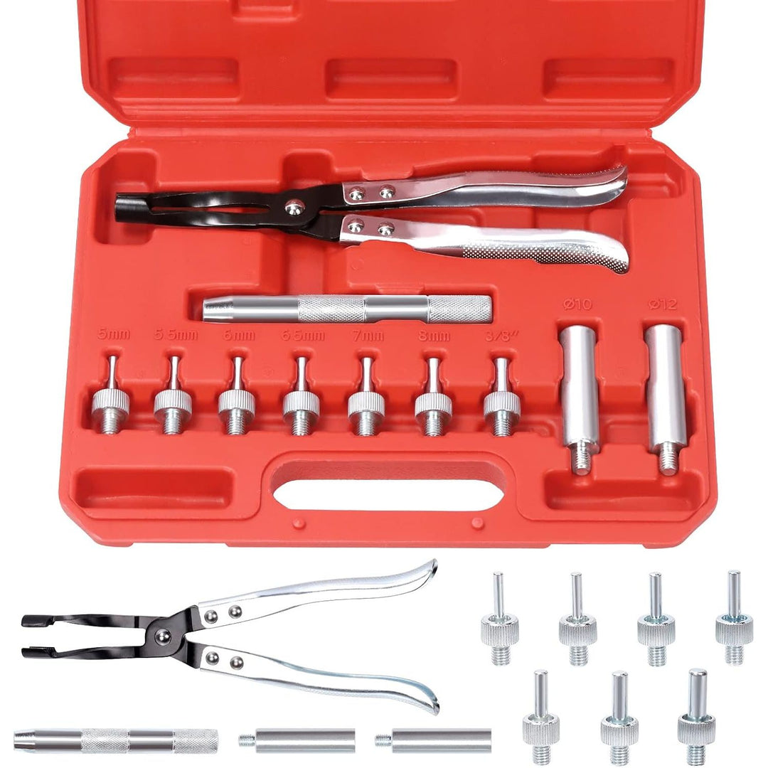 11Pcs Valve Seal Remover and Installer Kit, Professional Valve Stem Seal Removal Tool Kit with Pliers, Drive Handle, Sockets and Seal Adapters for Auto Car Truck Motorcycle Repair - Just Closeouts Canada Inc.X003KYK99L