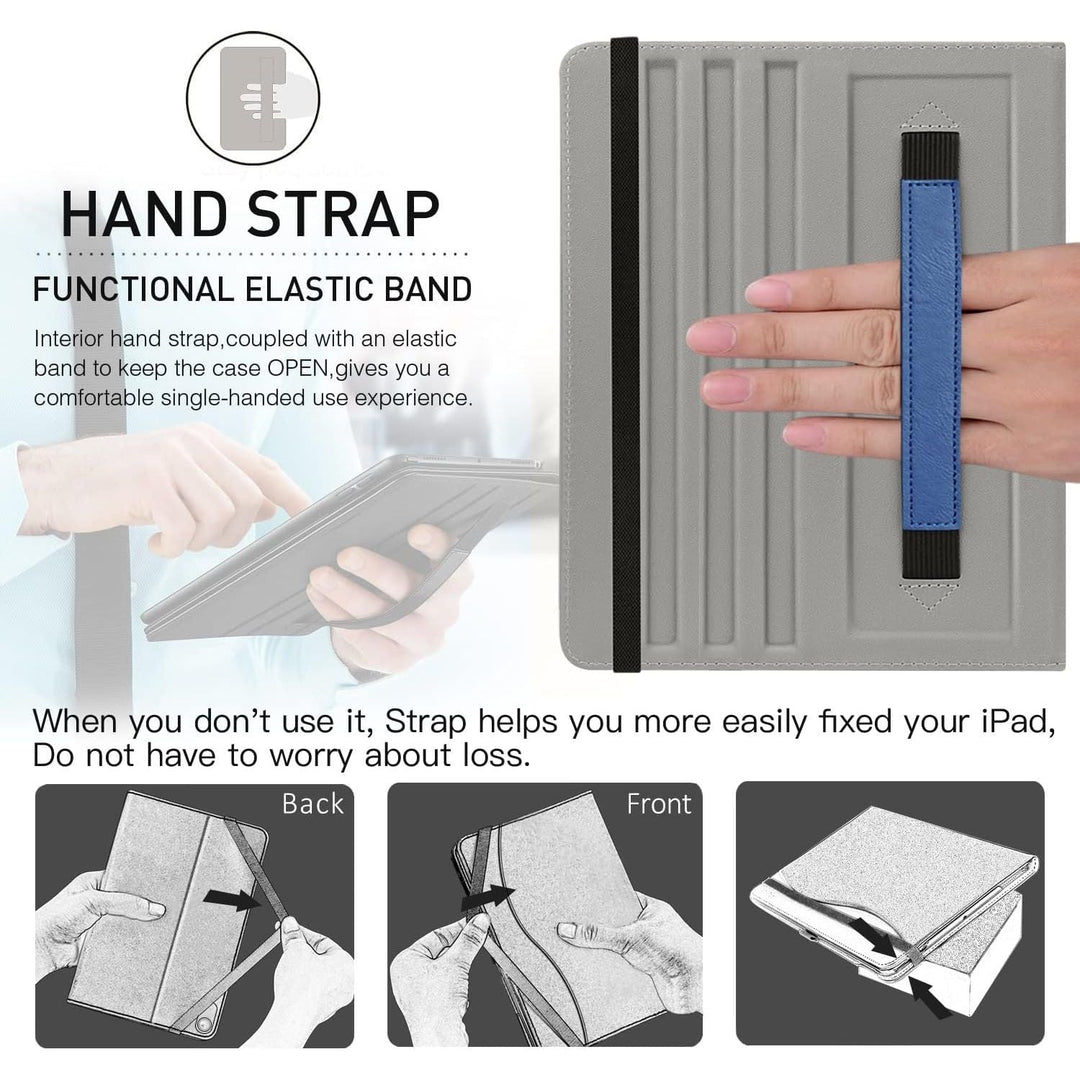 11th Generation Case 11 inch 2025, iPad 10th Generation Case 10.9 Inch 2022, Premium PU Leather Business Folio Stand Cover with Slot, Auto Wake/Sleep, Multi 4 Angles, Blue - Just Closeouts Canada Inc.