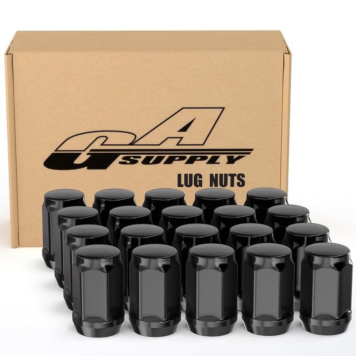 1/2"-20 Lug Nuts, 1/2x20 Closed End Bulge Acorn Wheel Lug Nuts Cone Seat, 3/4" 19mm Hex, 20pcs (1.38" (35mm), Black, 20) - Just Closeouts Canada Inc.B089D6VLHL