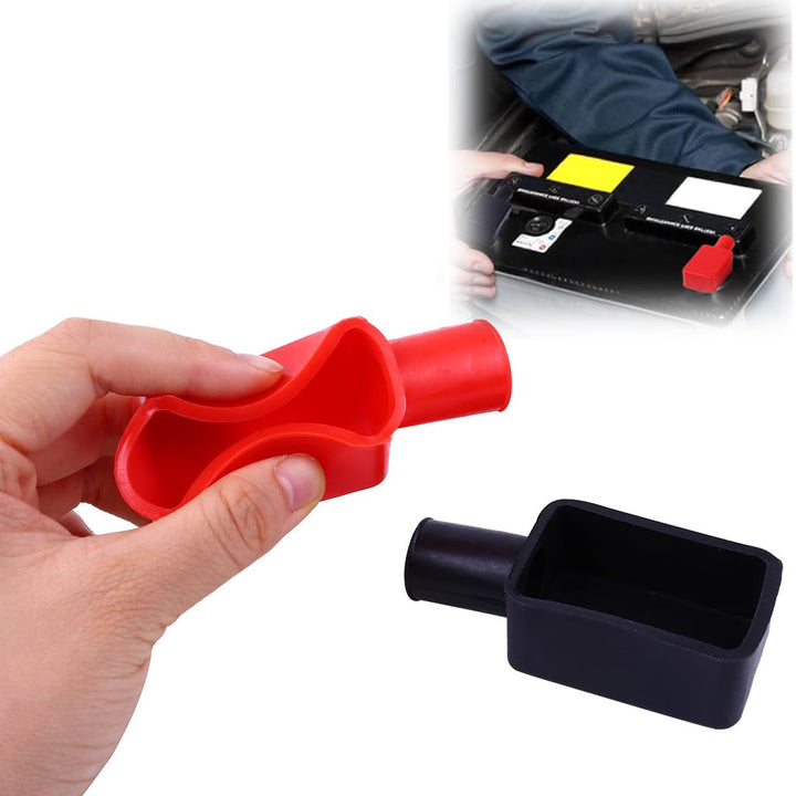 12-Piece Red and Black Battery Terminal Cover Set - Just Closeouts Canada Inc.