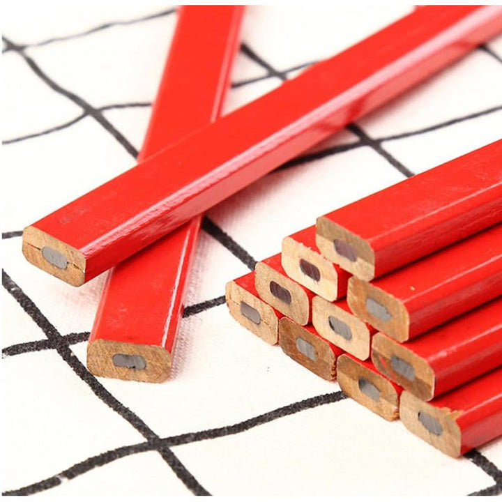 120 Pcs Bulk Octagonal Carpenter Pencils, Medium Red Hard Natural Wood Cased Pencils, Marking Lead Pencil Fine Set For Carpenters And Builders Pencil - Just Closeouts Canada Inc.