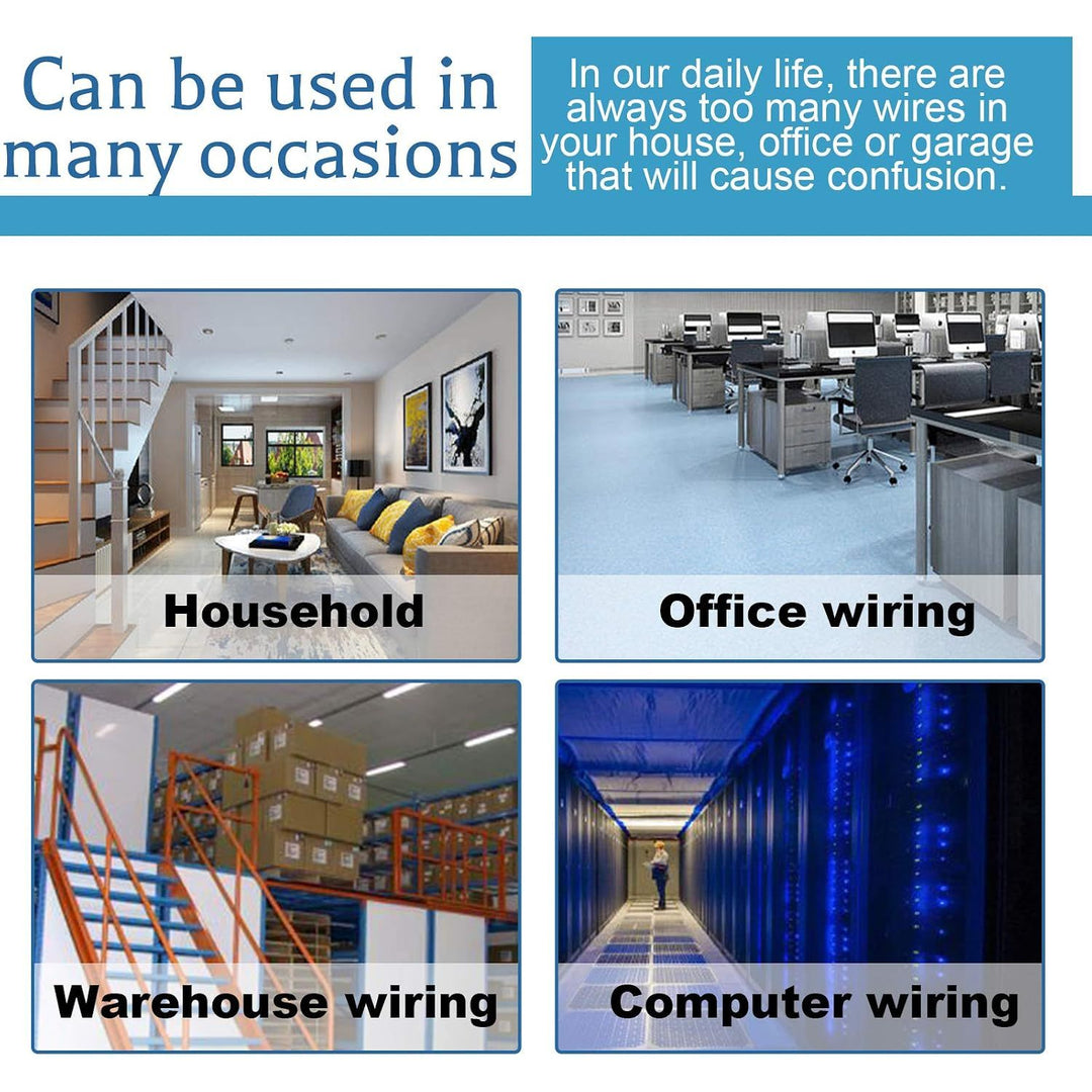 120Pcs 1/2 Inch Black Nylon Screw Mounting R-Type Cable Clip Wire Clamp with 120Pcs Screws for Wire, Cable, Conduit and Cable Conduit Kit (Black) - Just Closeouts Canada Inc.X002Q34C0T