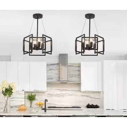 12.7 in.4 - Light Black Industrial Semi - Flush Mount with No Bulbs Included - Just Closeouts Canada Inc.X004FHK04L,X004FHGSL5