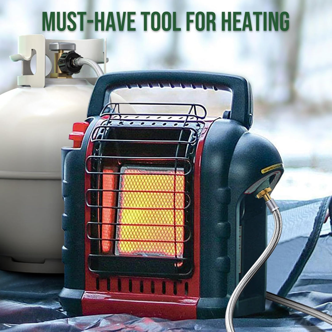 12ft Hose Adapter for Buddy Heater, Q Series Travel Grill/17&22” Griddle/Camping Stove - Just Closeouts Canada Inc.X003IHQ1ZV