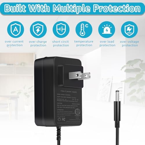 12V 2A Power Adapter for Audio-Technica AT-LP60X & AT-LP120XUSB Turntables - Just Closeouts Canada Inc.X004B6V9YB