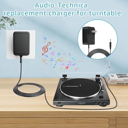 12V 2A Power Adapter for Audio-Technica AT-LP60X & AT-LP120XUSB Turntables - Just Closeouts Canada Inc.X004B6V9YB