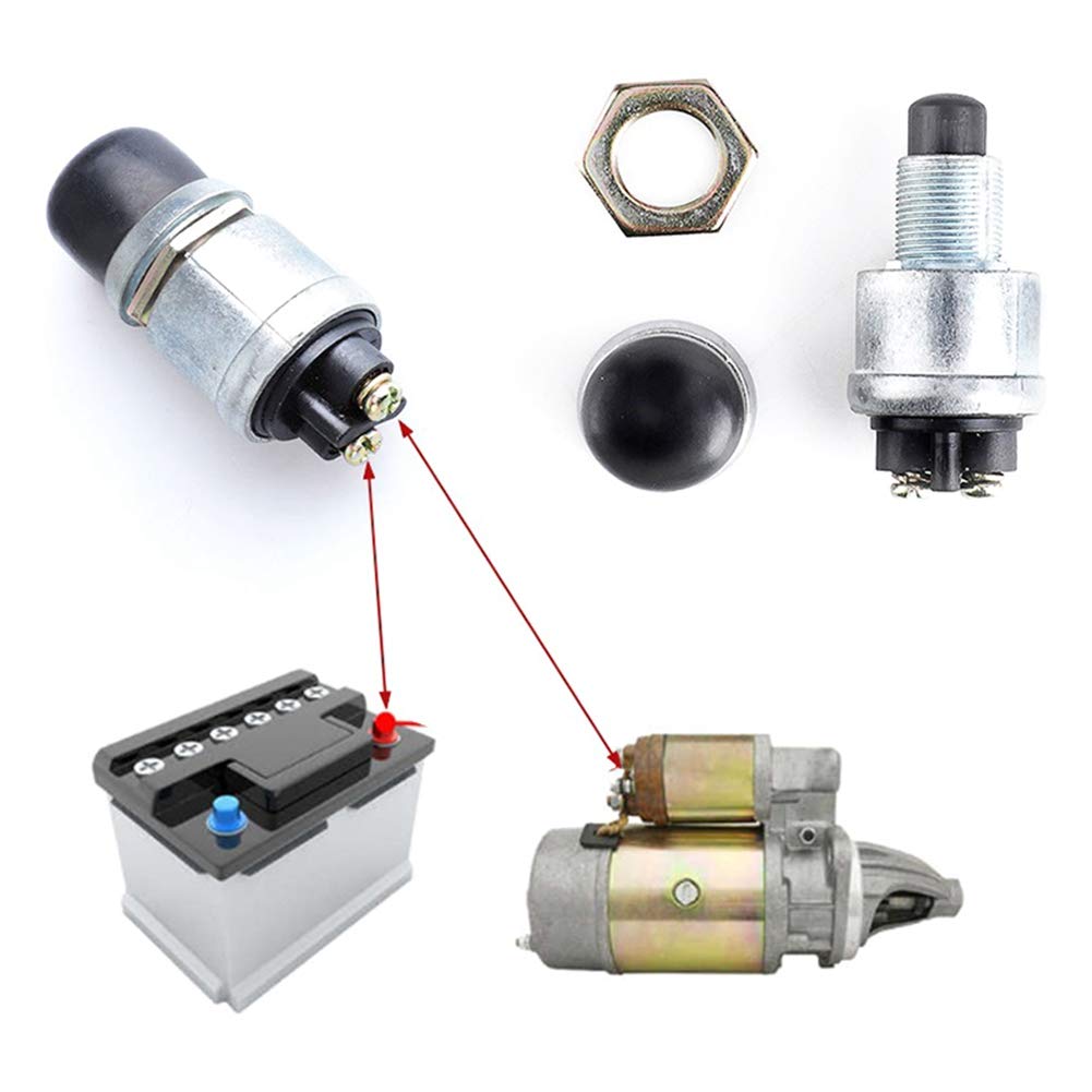 12V 50A Momentary Push-Button Starter Switches – 2-Pack - Just Closeouts Canada Inc.X003I975LN