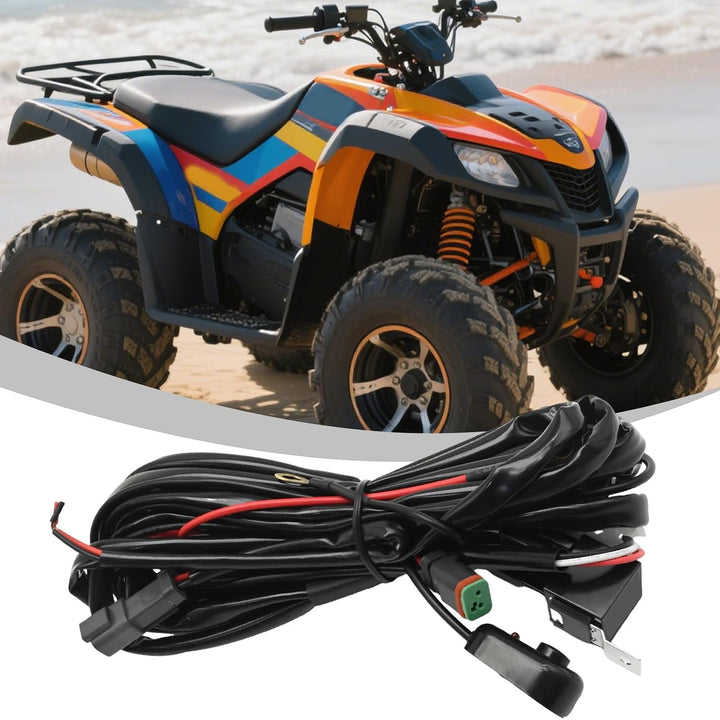 12V Light Bar Wiring Harness Kit – 18AWG, Relay and On/Off Switch - Just Closeouts Canada Inc.