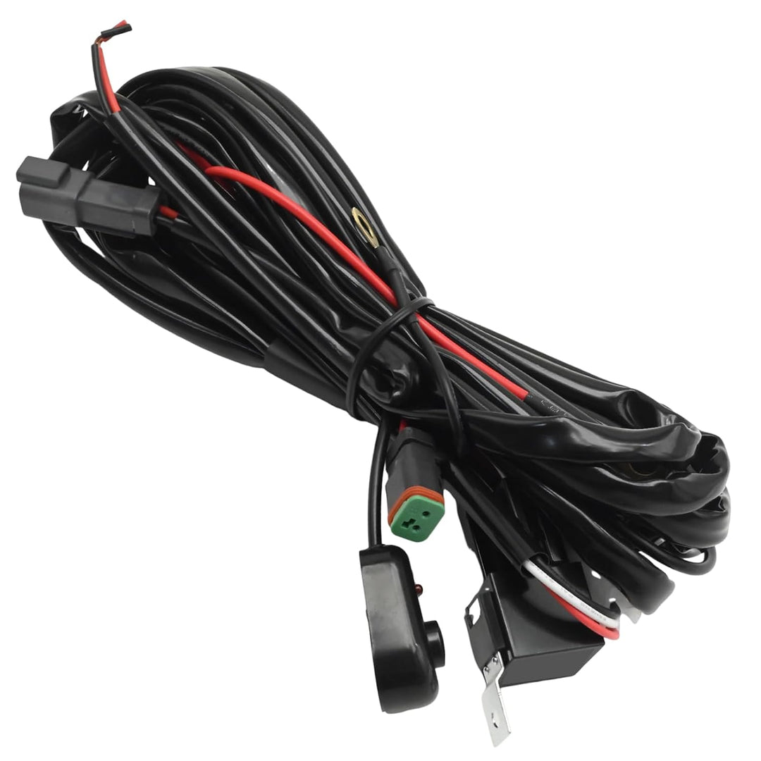 12V Light Bar Wiring Harness Kit – 18AWG, Relay and On/Off Switch - Just Closeouts Canada Inc.
