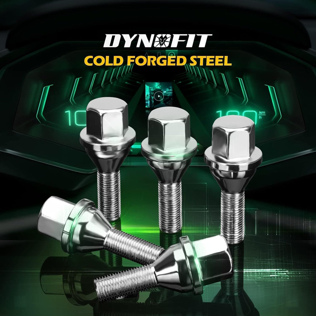 12x1.25 OEM/Stock Wheel Lug Bolts, 20pcs ET 28mm Shank 19mm Hex 2.45 inch Length Solid Chrome Studs Set for 2015 - 2022 Jeep Renegade, 2018 - 2022 Compass, 2014 - 2022 Cherokee and More - Just Closeouts Canada Inc.X0037C3A79