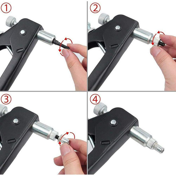 136pcs Rivet Nut Tool Kit Rivnut Tool Blind Nut Rivet Gun kit Wrench Threaded Insert Rivnut Nutsert M6/ M3/M4/M5/M8 Set for Furniture,Decration,Car,Trailer,Boat,and More - Just Closeouts Canada Inc.