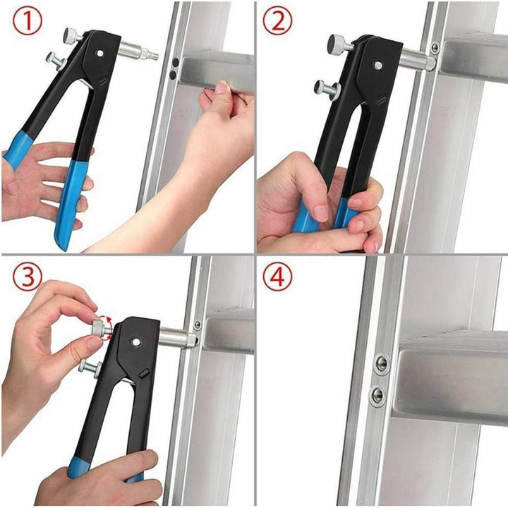 136pcs Rivet Nut Tool Kit Rivnut Tool Blind Nut Rivet Gun kit Wrench Threaded Insert Rivnut Nutsert M6/ M3/M4/M5/M8 Set for Furniture,Decration,Car,Trailer,Boat,and More - Just Closeouts Canada Inc.