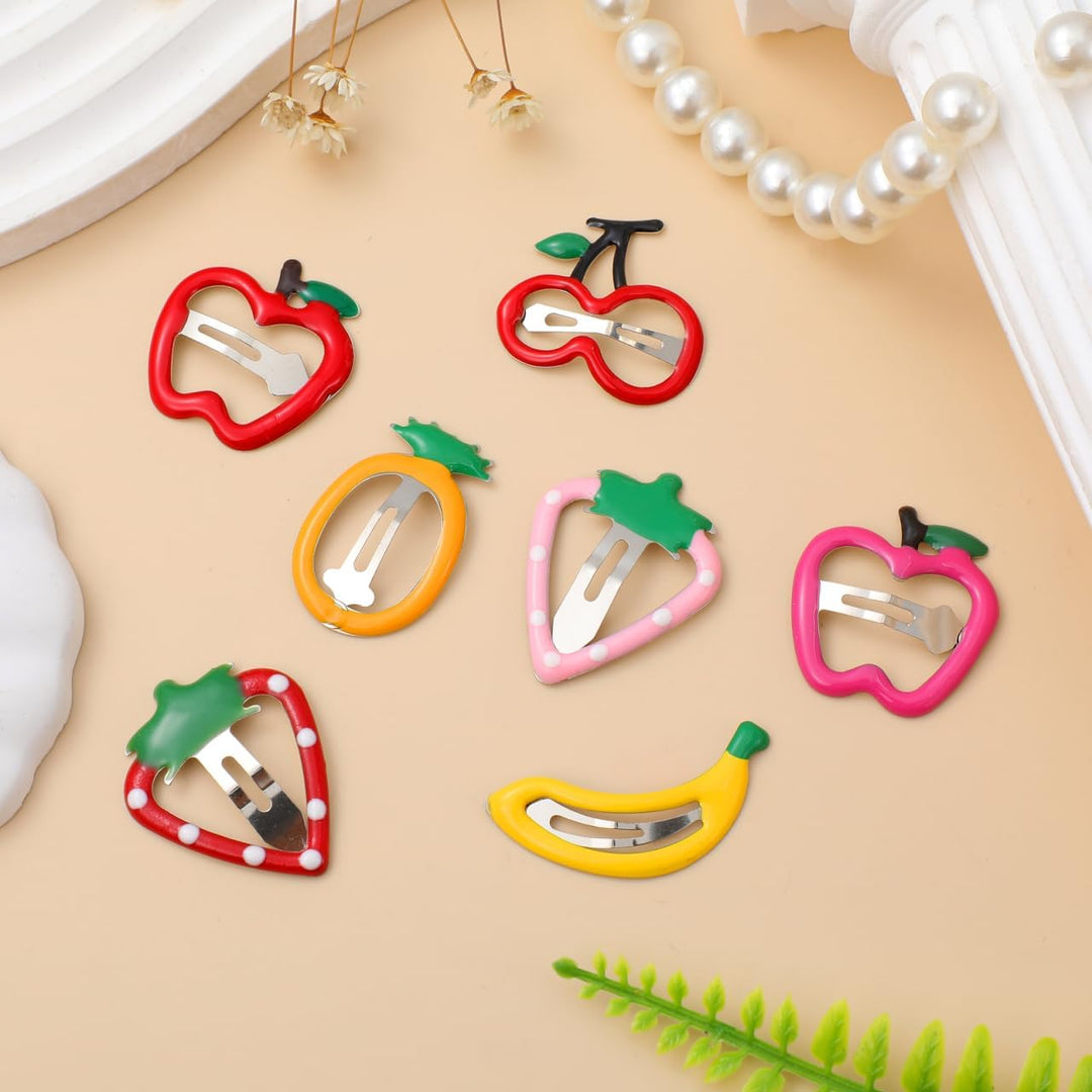 14 Assorted Fruit-Shaped Metal Hair Clips - Just Closeouts Canada Inc.
