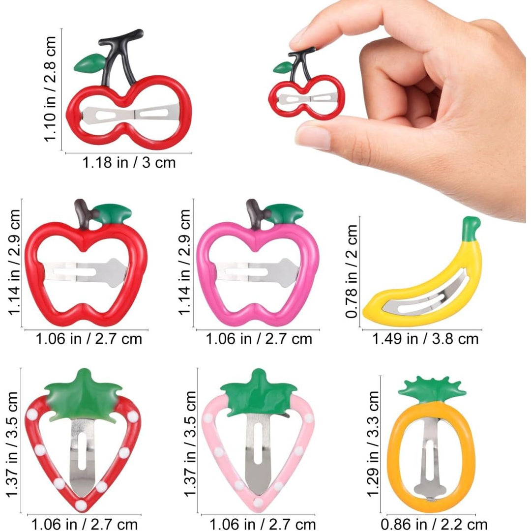 14 Assorted Fruit-Shaped Metal Hair Clips - Just Closeouts Canada Inc.