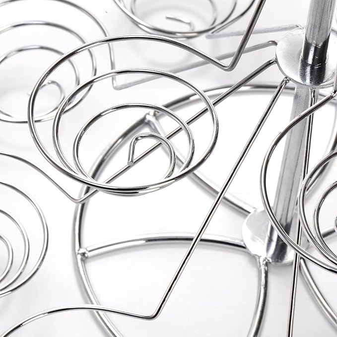 14 Cupcake Stand Holder, 2 Tier Metal Dessert Tower, Mini Cup Cake Display Stand for Wedding Birthday Party Baby Shower Dessert Table - Just Closeouts Canada Inc.X0045WCNRX