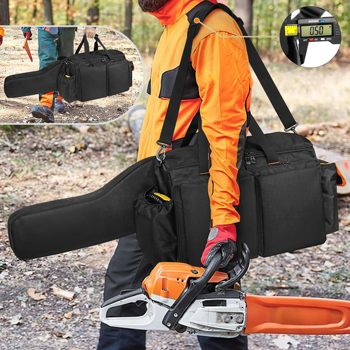 14"/16"/18" Chainsaw Case, Chainsaw Storage Bag Compatible with EGO+, Dewalt, Greenworks Cordless Power Chainsaws & Accessories, Black - Just Closeouts Canada Inc.X004BH4V9F