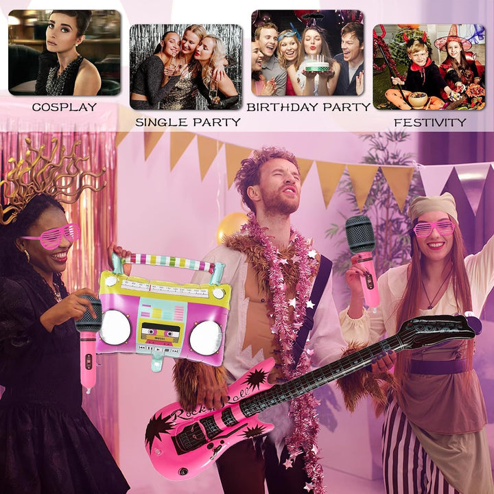 17-Piece Inflatable Music Photo Booth Prop Set - Just Closeouts Canada Inc.X004MHJ2GB