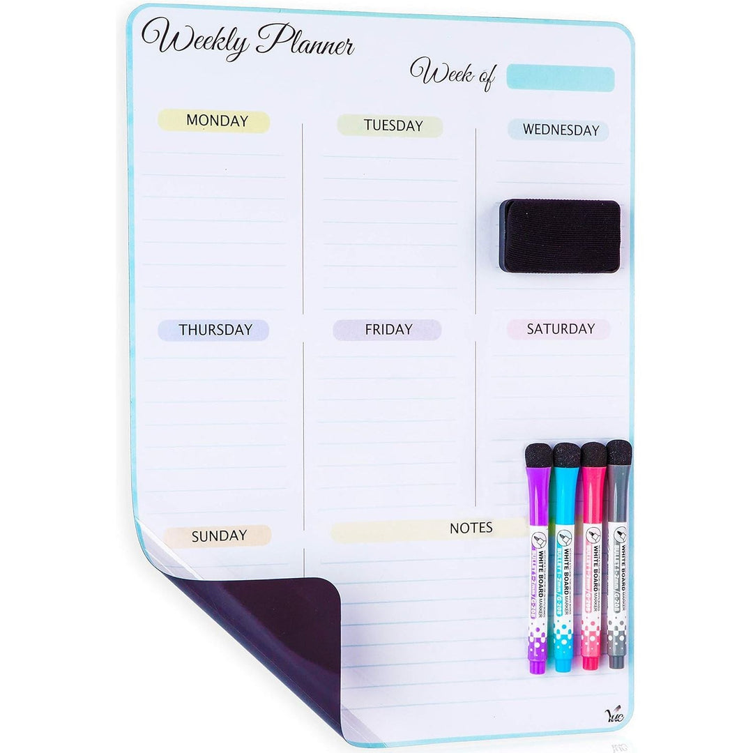17x12 inch Dry Erase Calendar - Magnetic Calendar for Fridge - Fridge Whiteboard Calendar - Fridge Calendar - Calendar Whiteboard - White Board Calendar Dry Erase for Refrigerator - Just Closeouts Canada Inc.