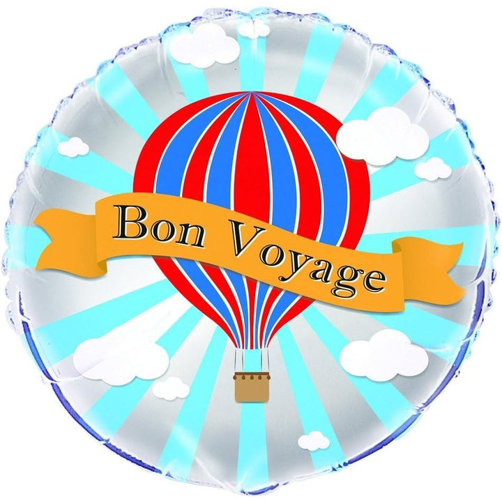 18" Foil Hot Air Bon Voyage Balloon - Just Closeouts Canada Inc.011179566570