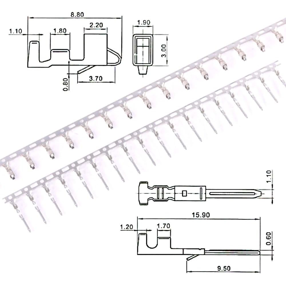1,940-Piece JST-SM-Compatible Connector Kit, 2–9 Pin - Just Closeouts Canada Inc.X001RSS2IR