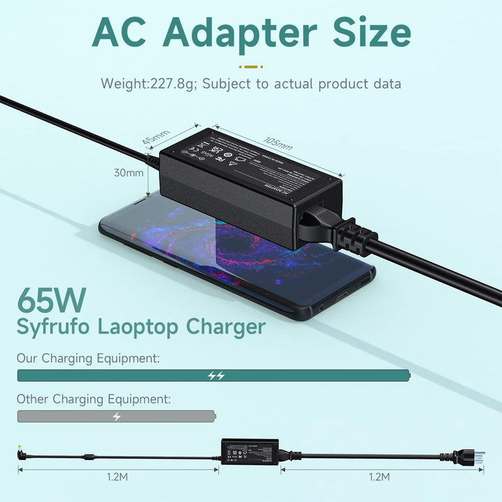19V HP Monitor Power Cord for 27" 25" 23.8" 23" 21.5" 20", HP 27XW, 27XI, 27BW, 27ER, 27ES, 25XW, 25BW, 25XI, 24EA, 23XI, 23BW, 23CW, 23ES, 22CWA, 22BW, 22FI, 20XI, ADPC1945 Power Supply - Just Closeouts Canada Inc.