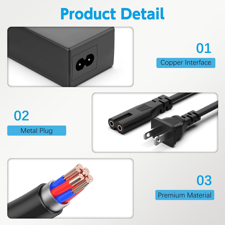 19V Power Adapter for HP Monitor 20" 21.5" 23" 23.8" 25" 27"; 27xw 27xi 27er 23es 27es 25 24ea 25xw 25bw 25xi 22cwa 23xi 23bw 20xi Power Supply Cord Replacement - Just Closeouts Canada Inc.
